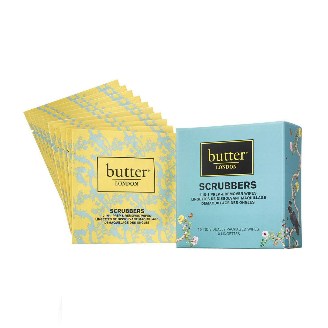 Butter London 2-in-1 Nail treatment Scrubbers + Wipes