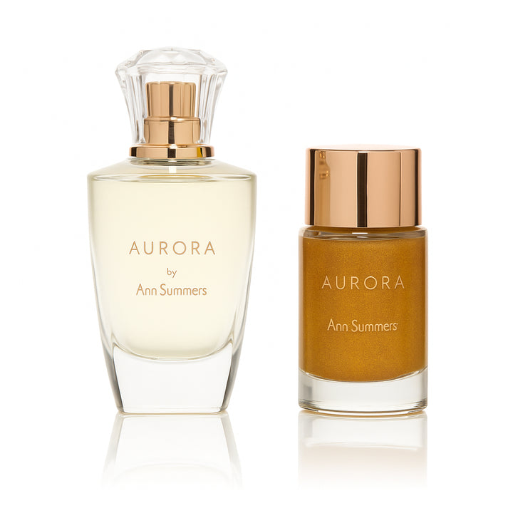 ANN SUMMERS Aurora Eau de Parfum 75ml & Shimmer Body Oil 50ml Gift Set