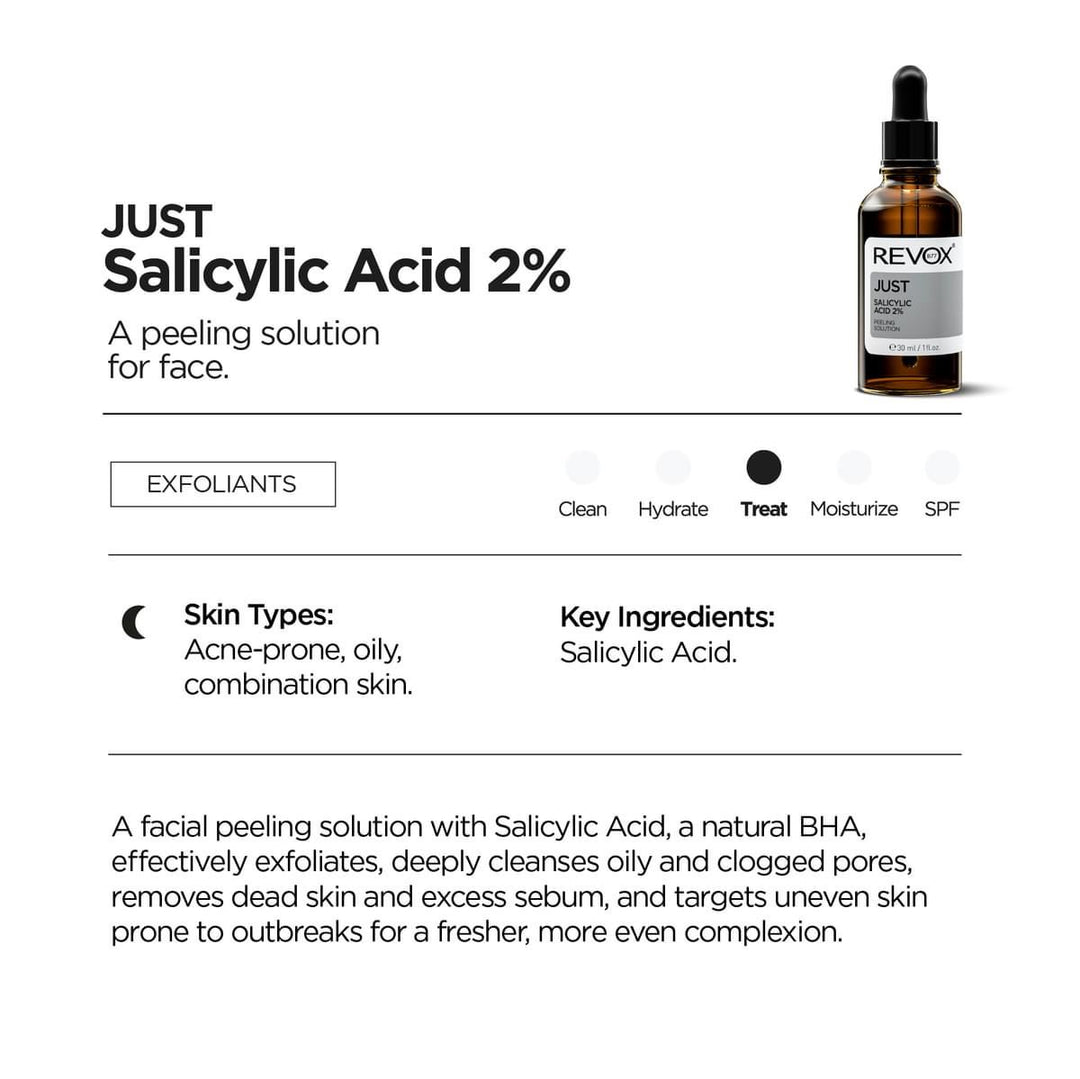 REVOX B77 JUST Salicylic Acid 2% 30ml – Blemish-Fighting Power