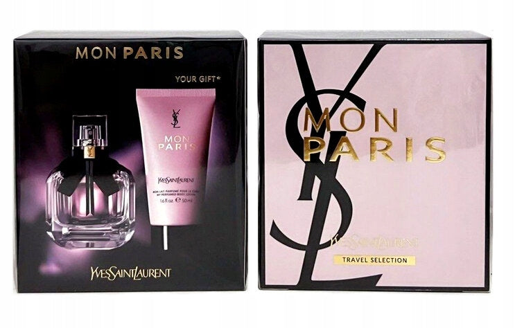 YSL Mon Paris Gift Set 50ml EDP Lotion Luxury Perfume at