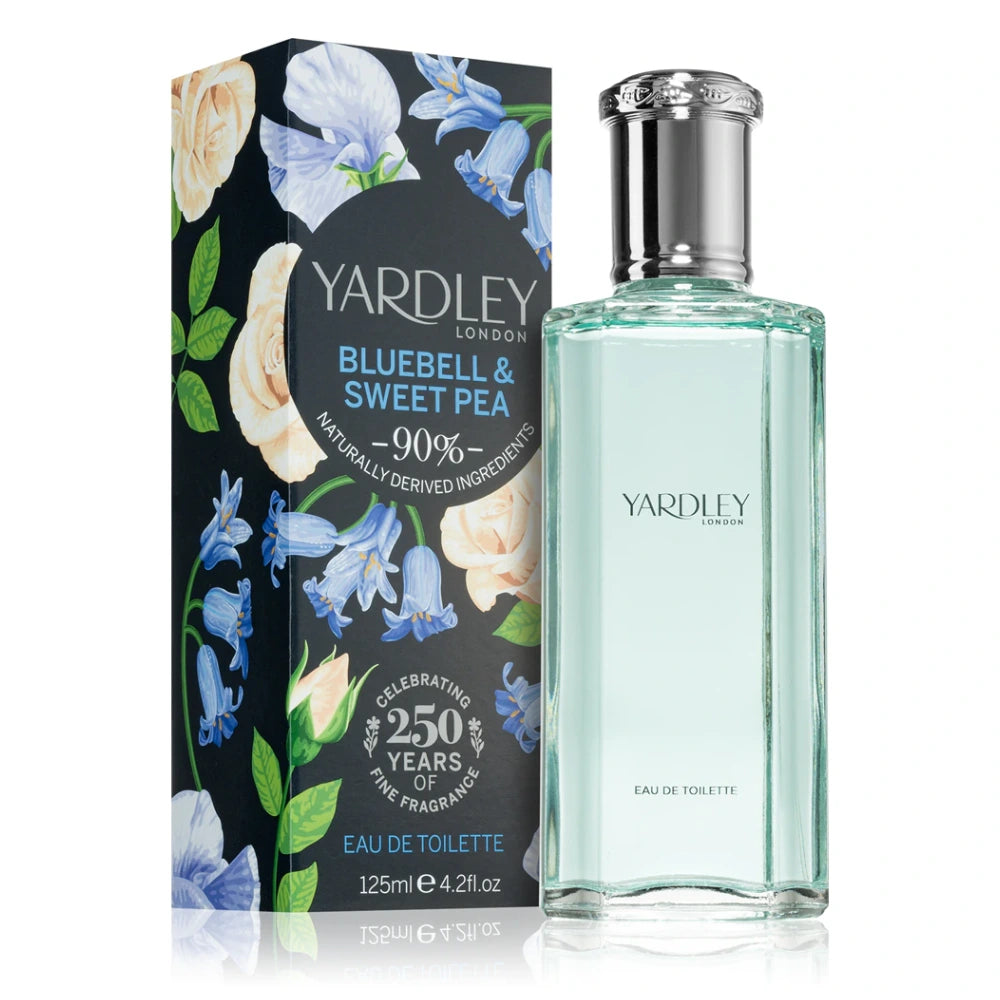 Yardley Bluebell & Sweet Pea Eau de Toilette 125ml | Timeless Floral Fragrance at the UK’s Best Price