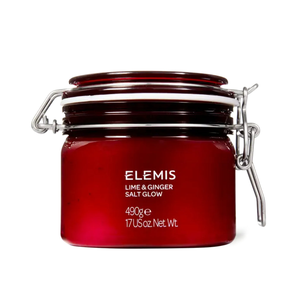 Elemis Exotic Lime & Ginger Salt Glow 490 g — Invigorating Body Scrub for Smooth, Glowing Skin