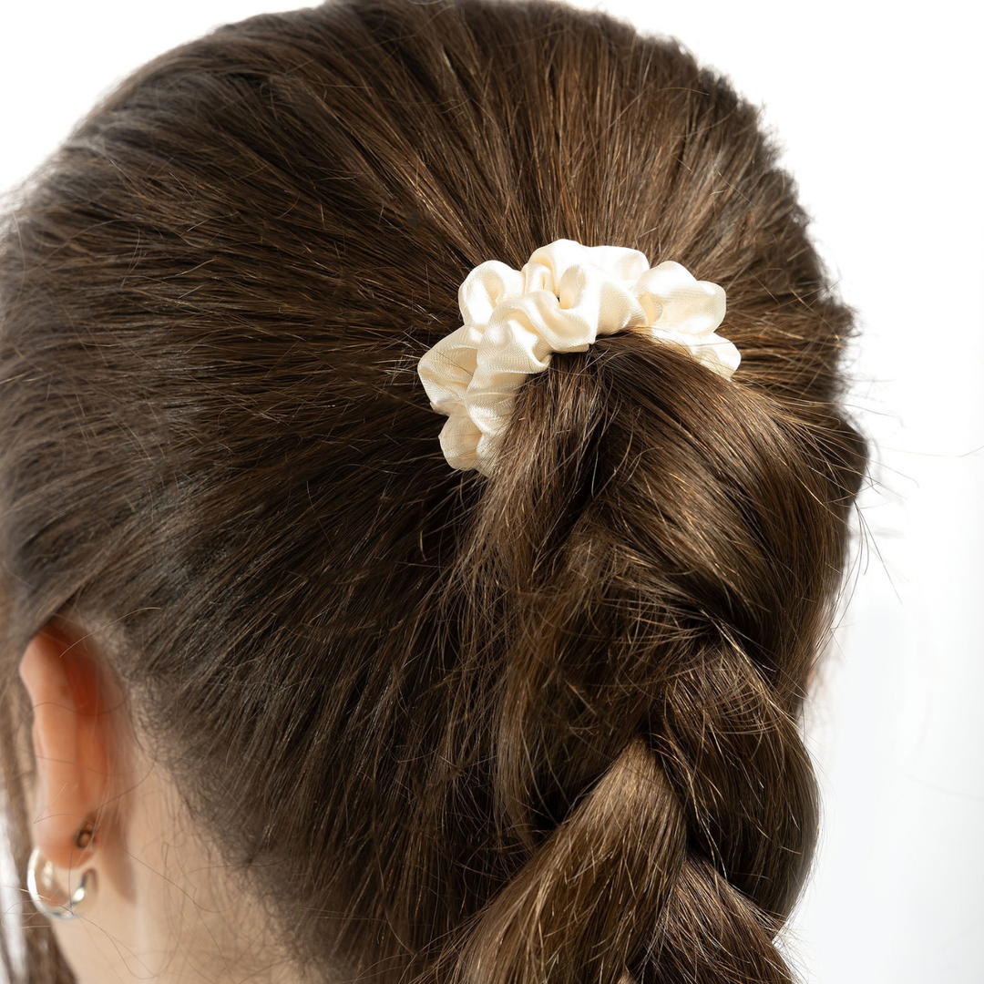 Brushworks Skinny Satin Scrunchies