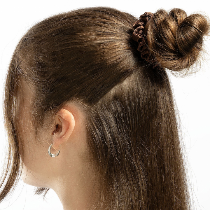 Brushworks Skinny Satin Scrunchies