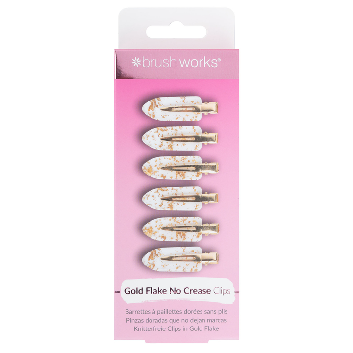 Brushworks Gold Flake No Crease Clips