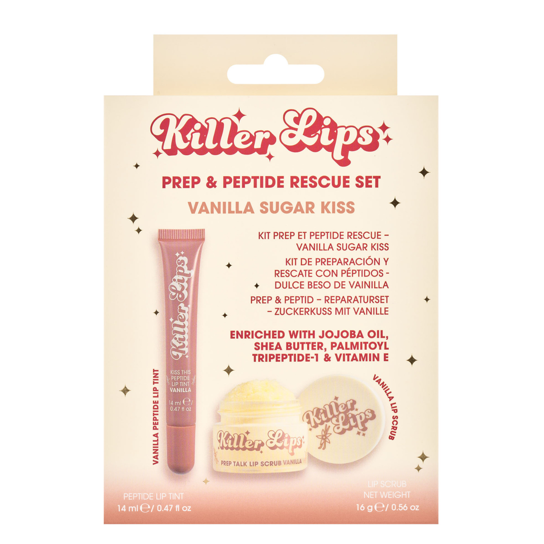 Killer Lips Prep & Peptide Rescue Set - Vanilla Sugar Kiss