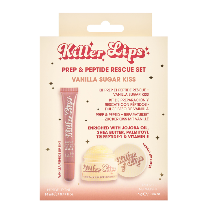 Killer Lips Prep & Peptide Rescue Set - Vanilla Sugar Kiss