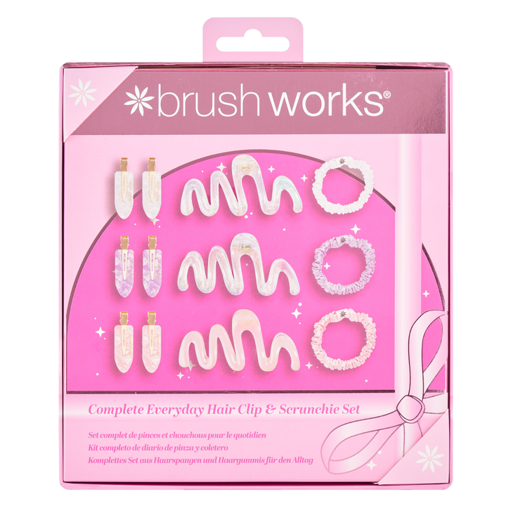 Brushworks Everyday Hair Clip & Scrunchie Set