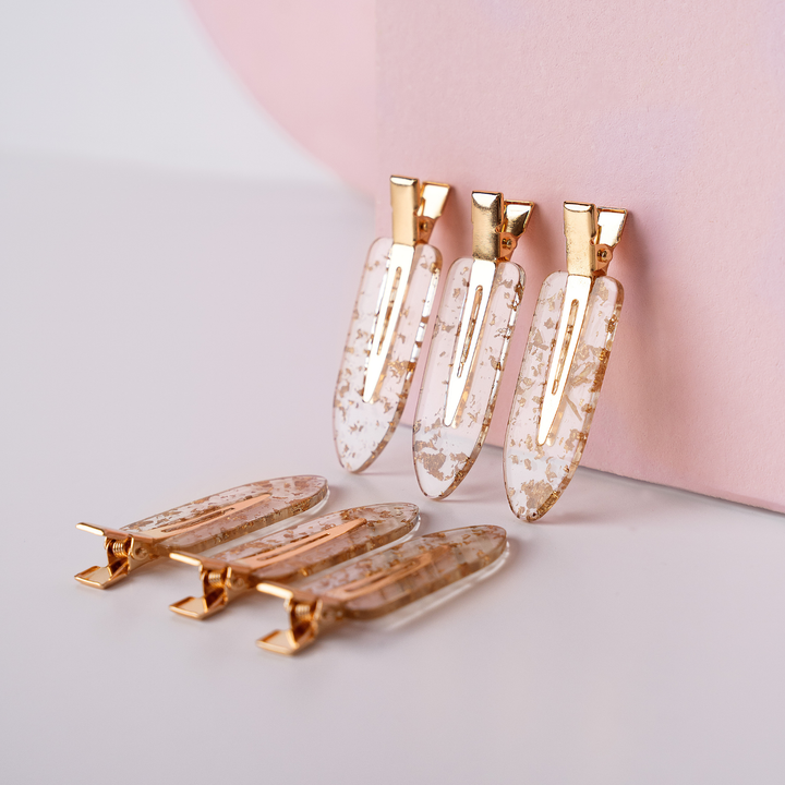 Brushworks Gold Flake No Crease Clips
