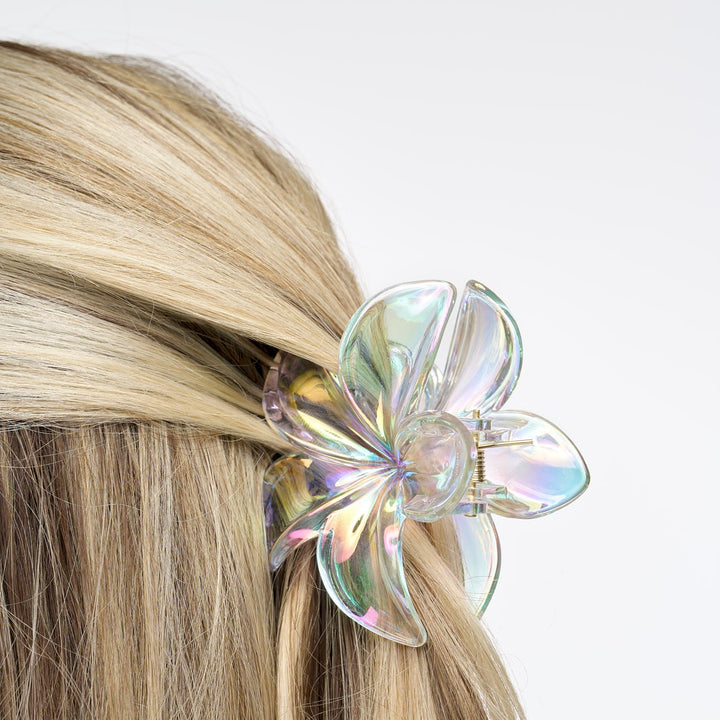 Brushworks Frosted Flower Claw Clips 3pcs