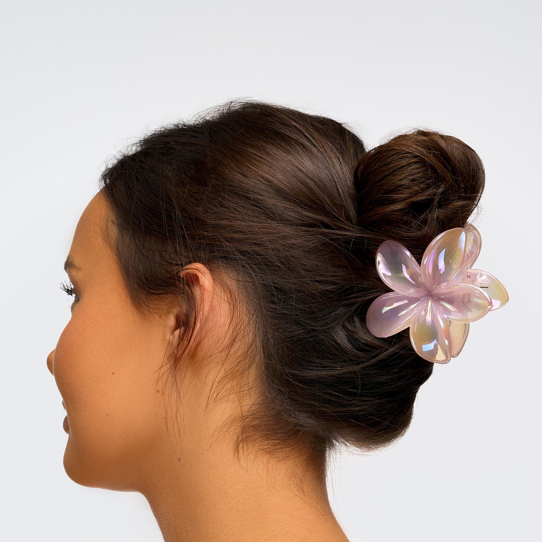 Brushworks Frosted Flower Claw Clips 3pcs