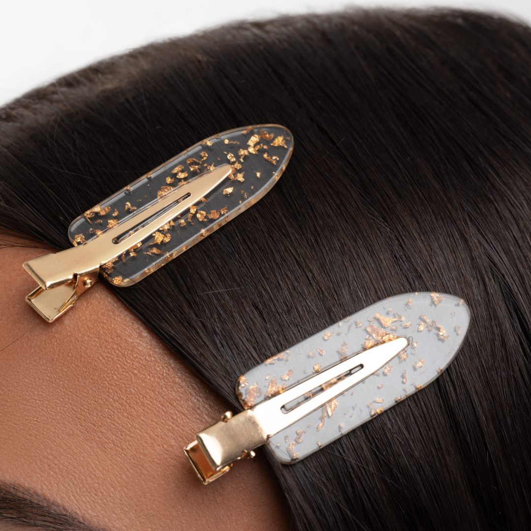 Brushworks Gold Flake No Crease Clips