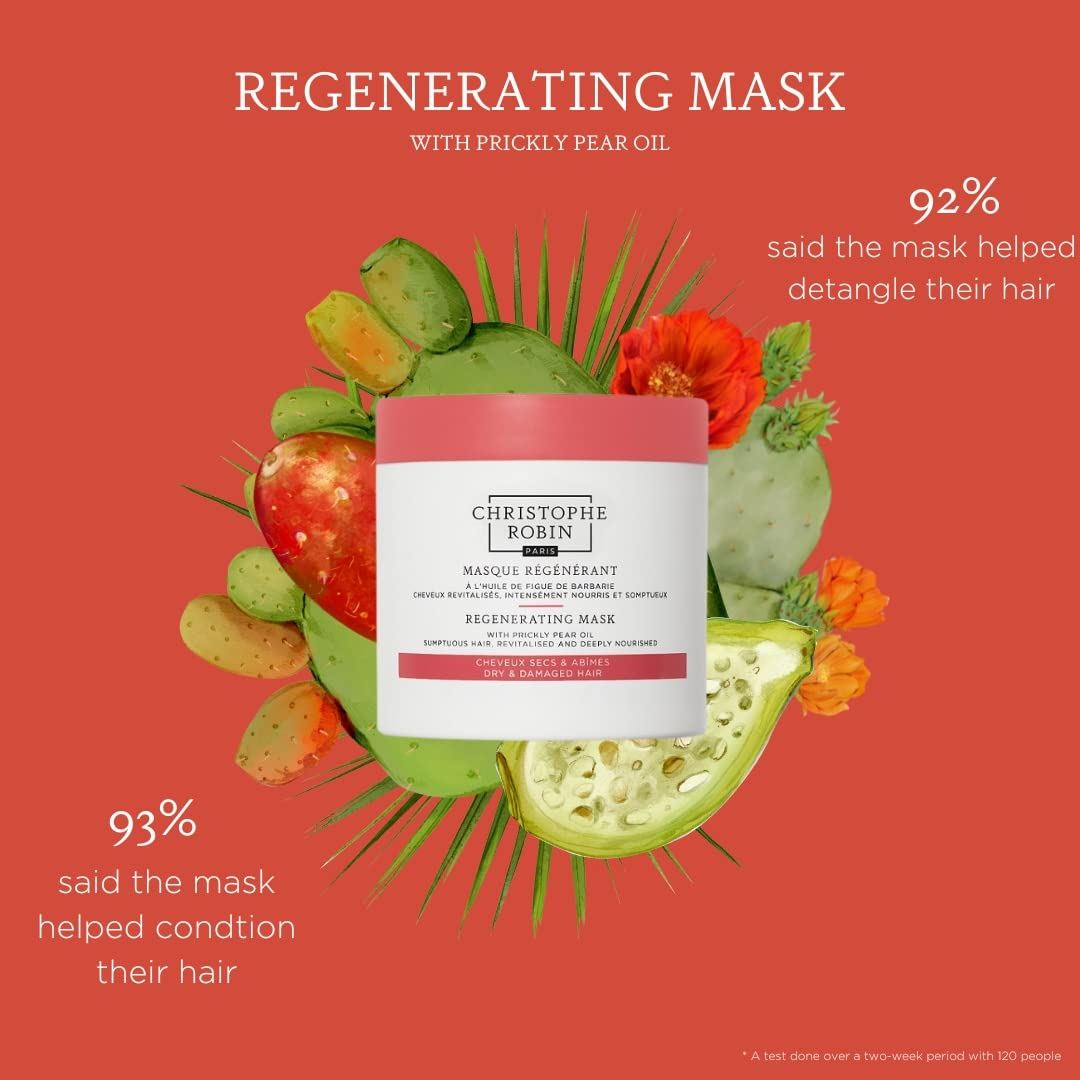 CHRISTOPHE ROBIN REGENERATING MASK  WITH PRICKLY PEAR OIL 250 ML