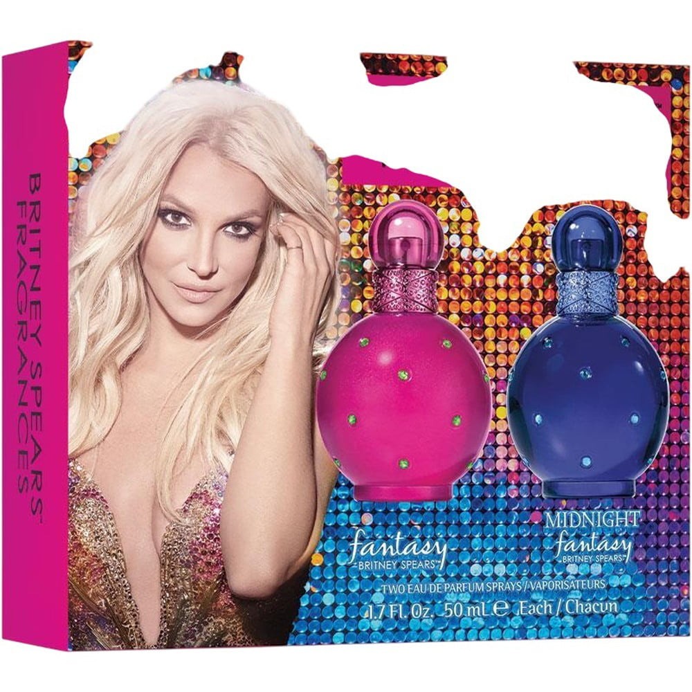 Britney Spears Fantasy & Midnight Fantasy Eau De Parfum 100ml Gift Set