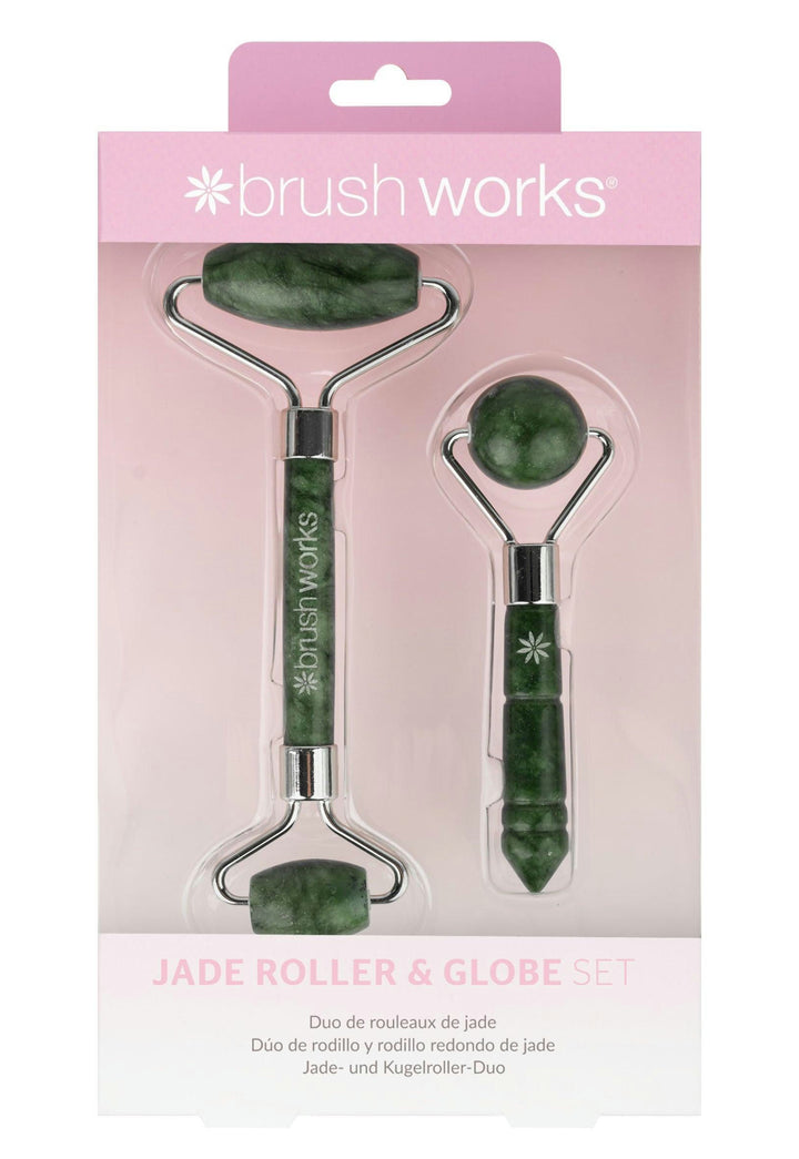 Brushworks Jade Roller & Globe Set