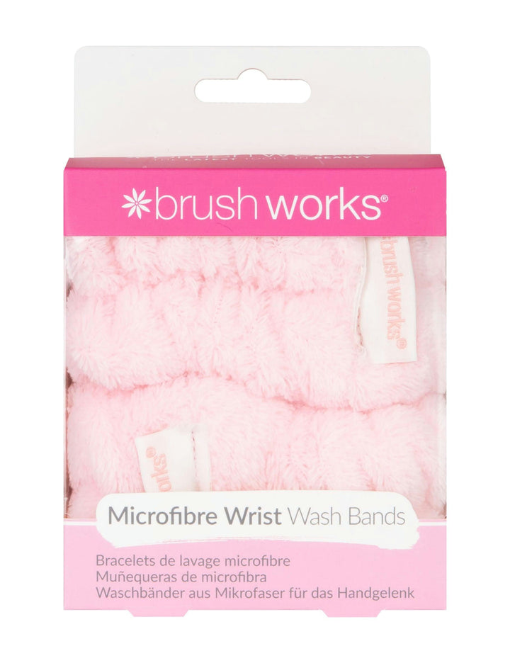 Brushworks Microfibre Wrist Wash Bands - 2 Pack