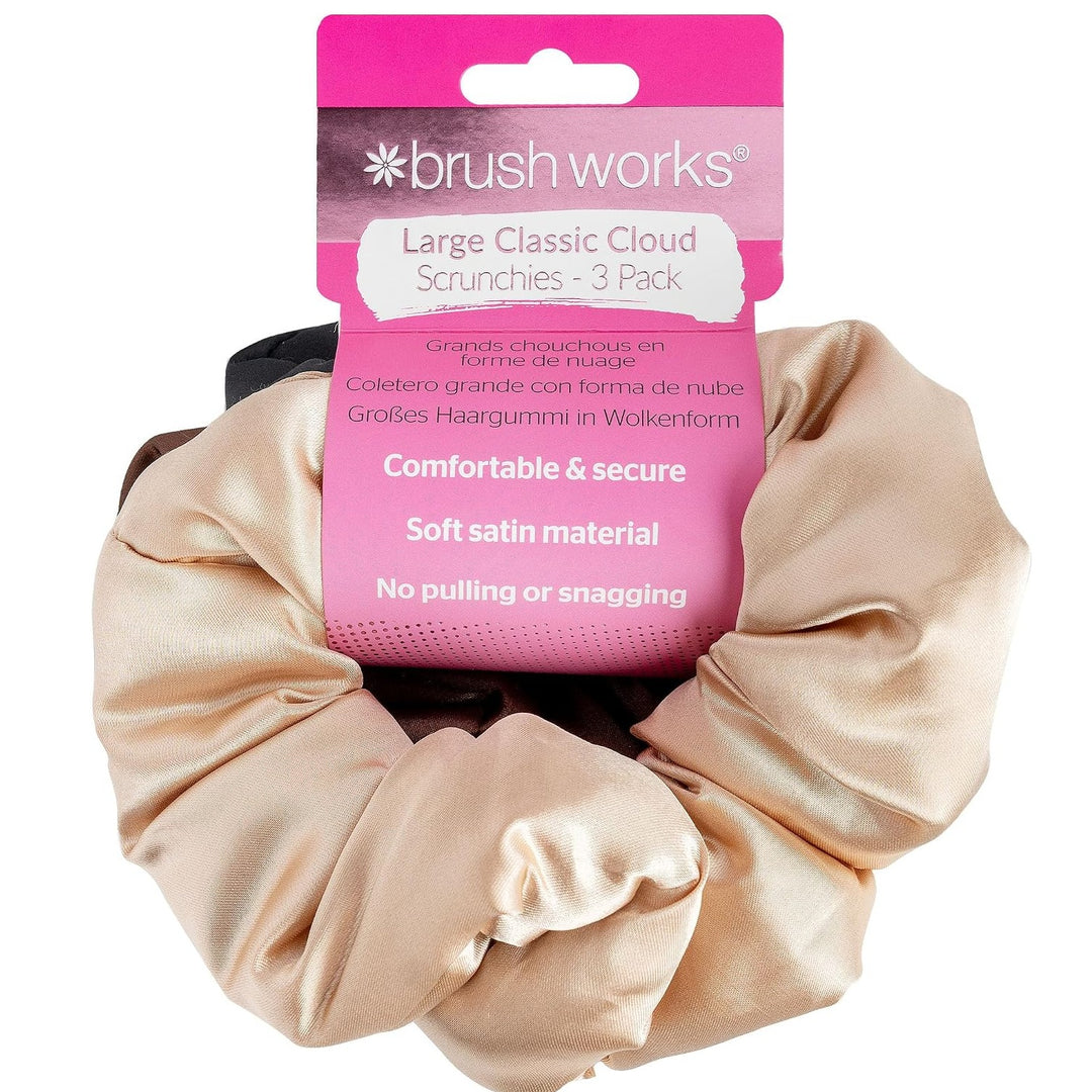 Brushworks Large Classic Cloud Scrunchies