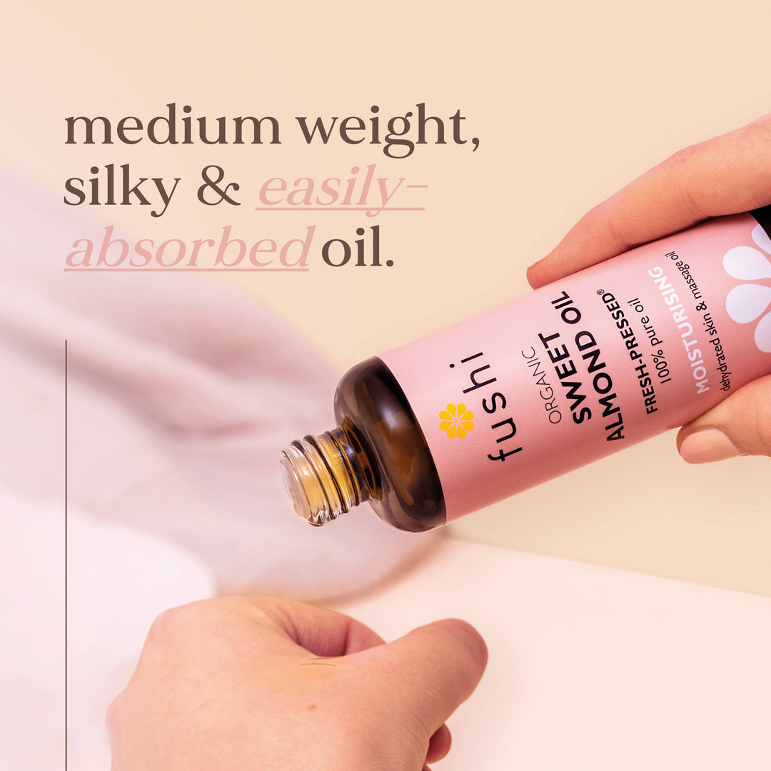 Fushi Organic Sweet Almond Oil 100ml | Anti-Ageing | Moisturising