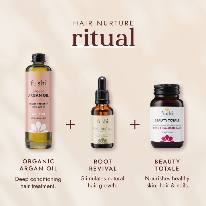 Fushi Organic Fresh-Pressed Argan Oil 100ml |  Hair Oil | Moisturise & Strengthen