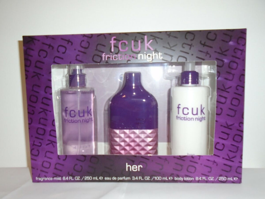 FCUK FRICTION NIGHT HER GS EDT 100ML + MIST + BL