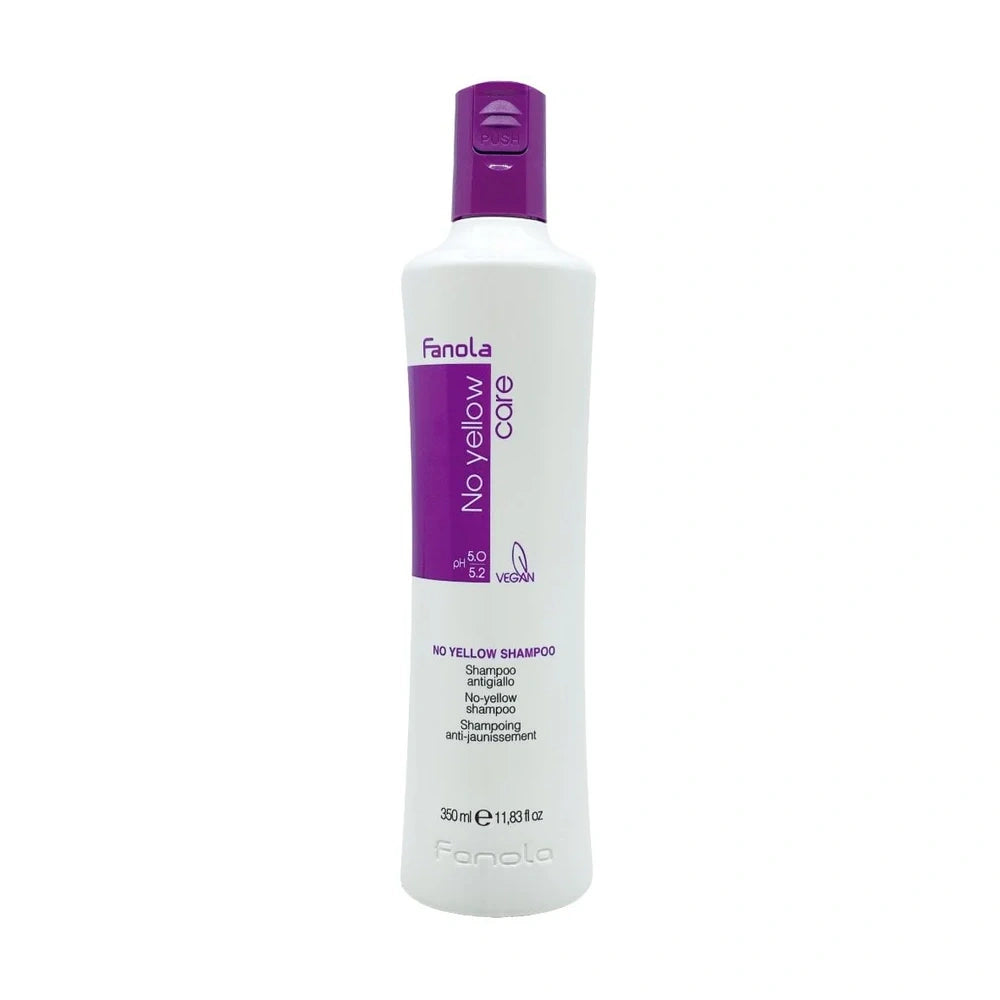 350ml Value Size - Fanola No Yellow Shampoo  | Neutralises Brass, Brightens Blonde