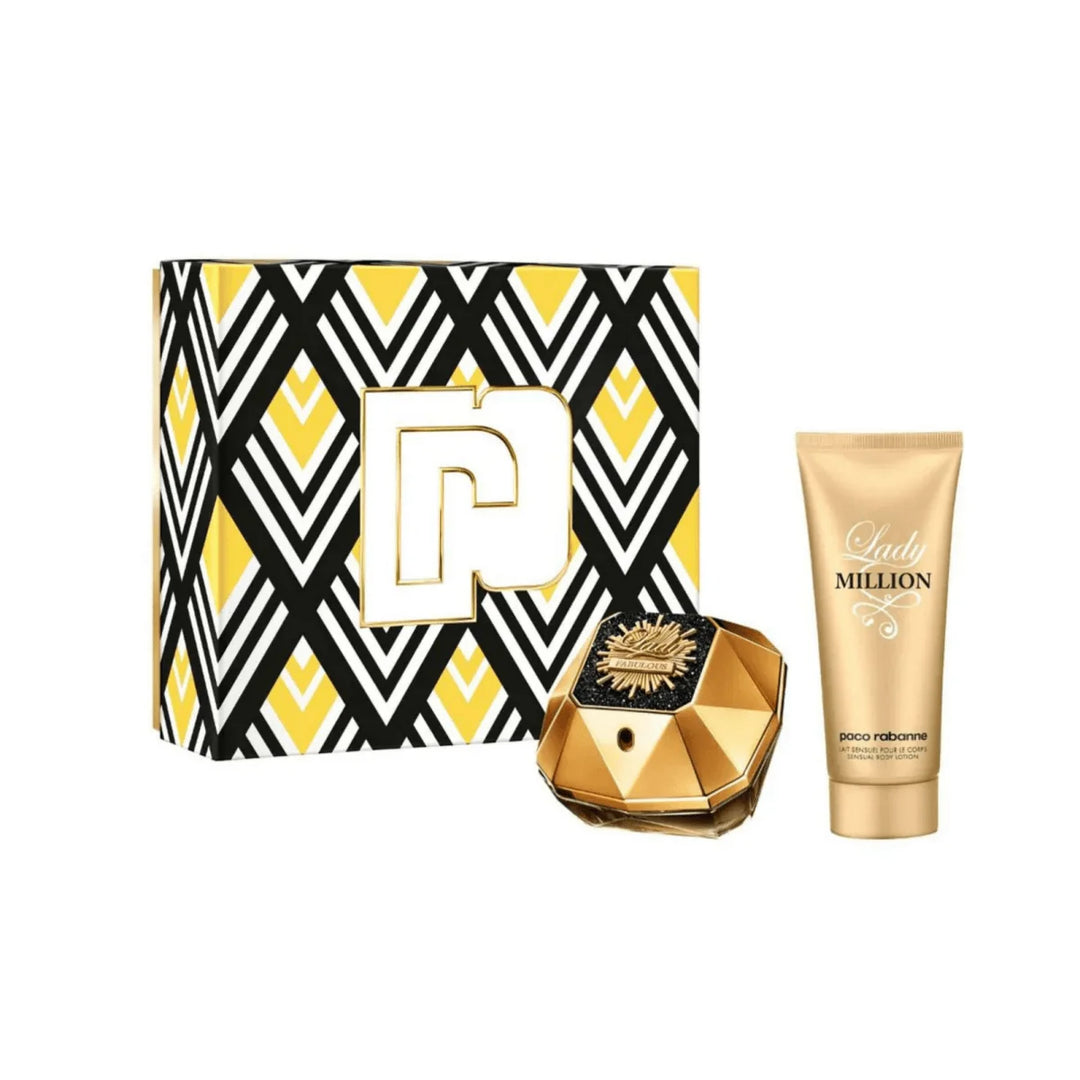 Rabanne Lady Million Fabulous Eau De Parfum 80ml Gift Set