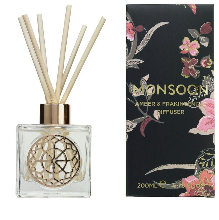 Monsoon Amber And Frankincense Candle & Diffuser BUNDLE