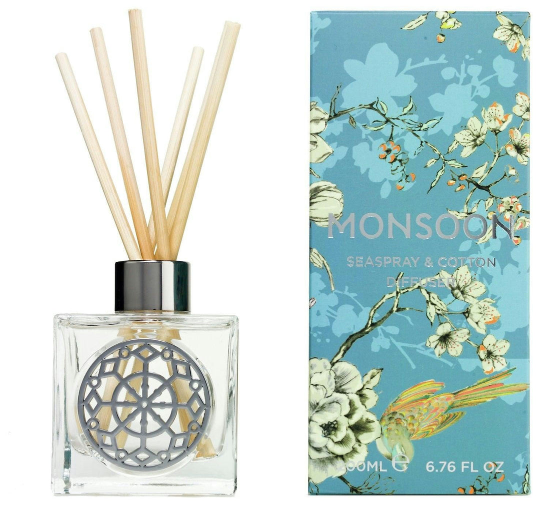 Monsoon Seaspray & Cotton Candle & Diffuser