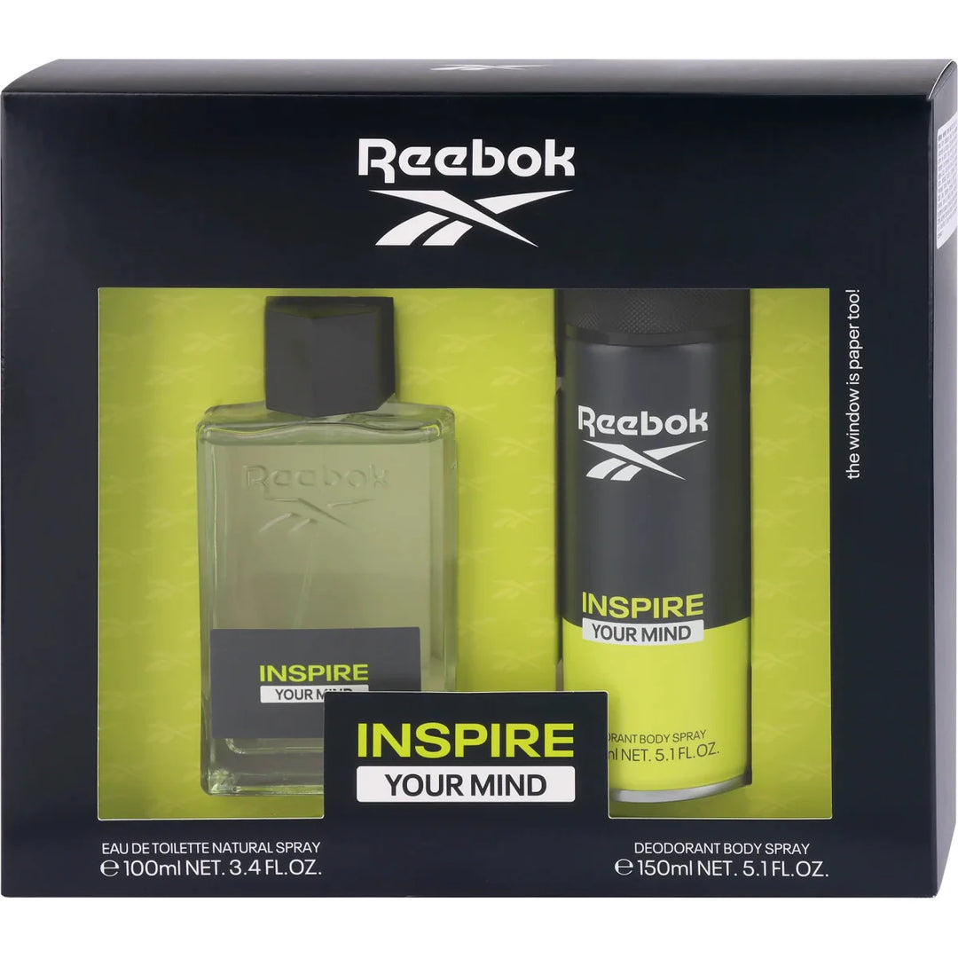 Reebok Inspire Your Mind Men's Eau De Toilette 100ml Gift Set