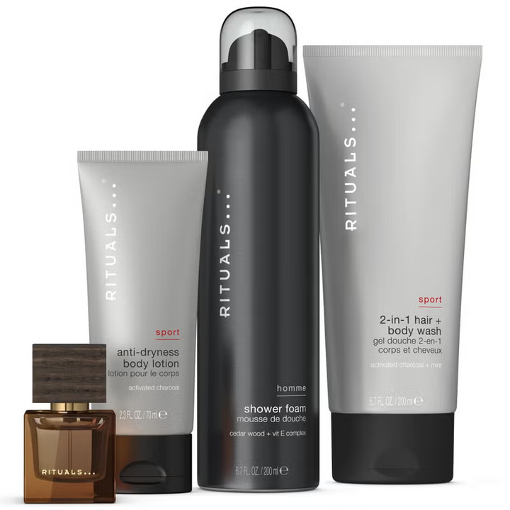 Rituals Mens Skincare & Fragrance 4pc Gift Set
