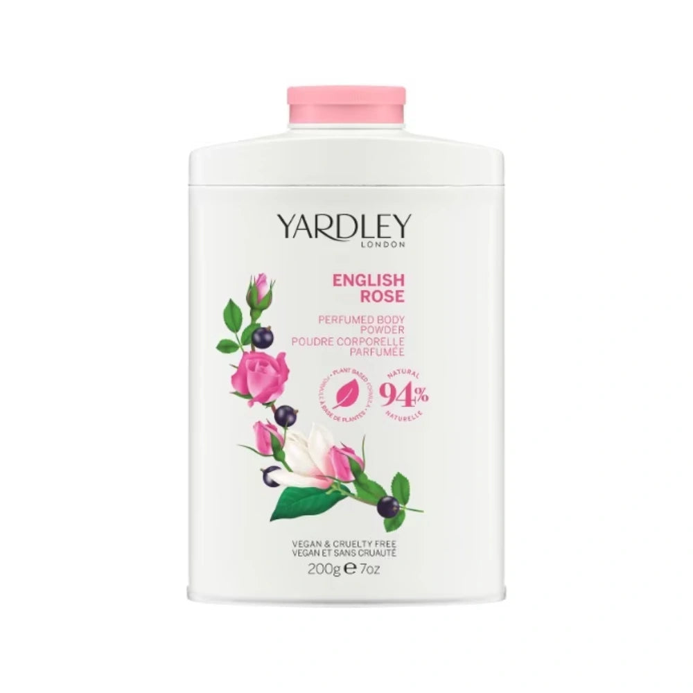 Yardley English Rose Talc 200g – Classic, Elegant, Long-Lasting Softness
