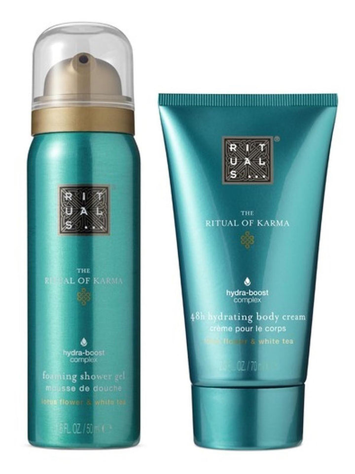 Rituals The Ritual of Karma Mini Gift Set – 48hr Hydrating Body Cream 70ml & Foaming Shower Gel 50ml