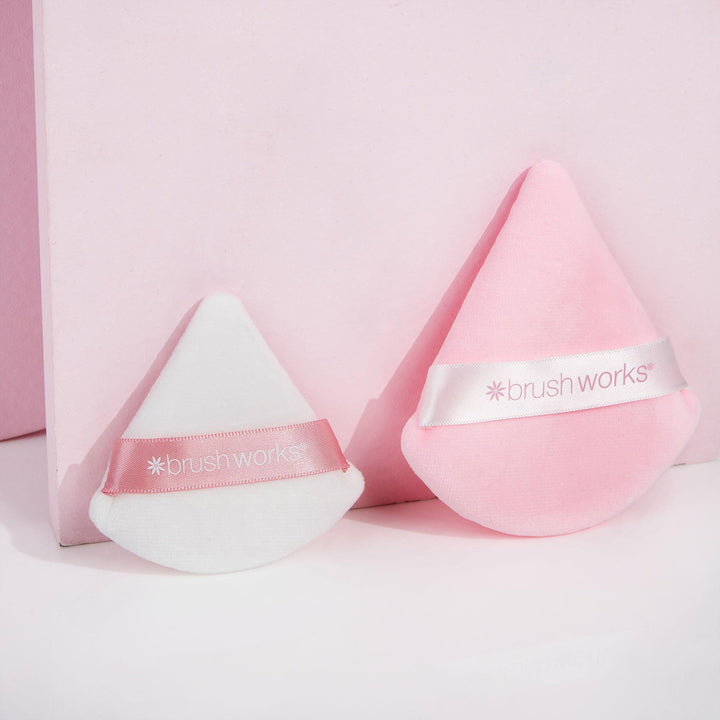 Brushworks Triangular Powder Puff Duo