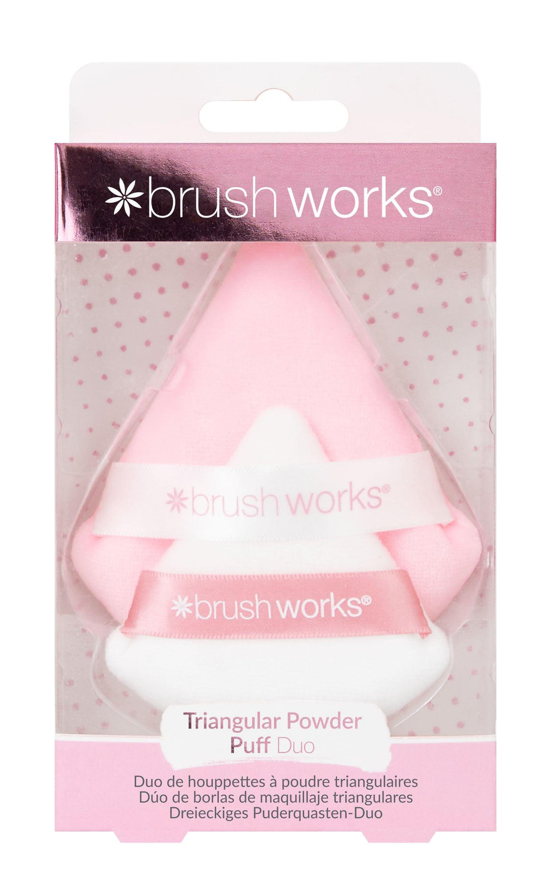 Brushworks Triangular Powder Puff Duo