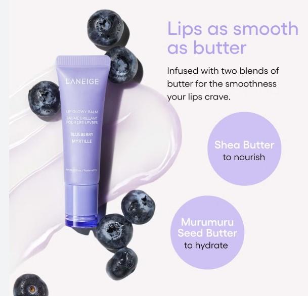 LANEIGE LIP GLOWY BALM 10G BLUEBERRY