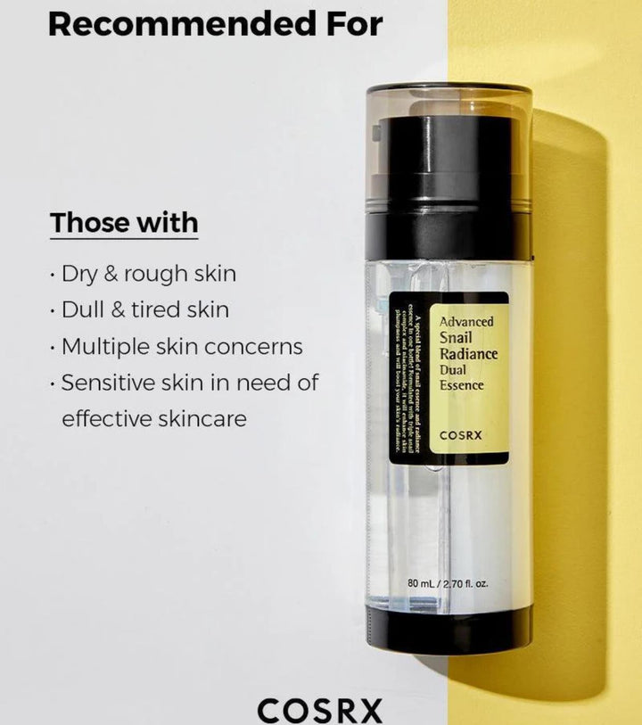 COSRX ADVANCED SNAIL RADIANCE DUAL ESSENCE 80ML