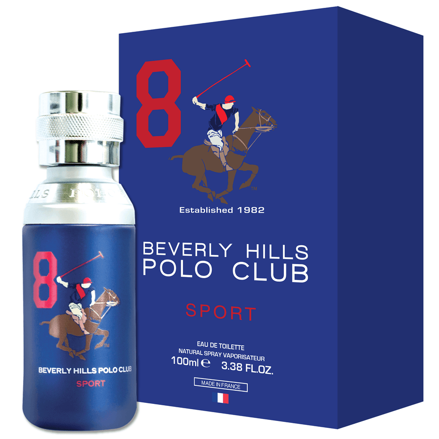 Beverly Hills Polo Club Sport Men Eight Eau De Toilette 100ml Spray Beauty Scent