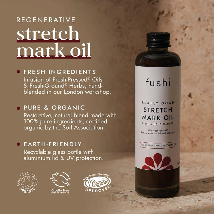 Fushi Really Good Stretch Mark Oil 100ml | Body Oil | Stretch Mark Care & Skin Elasticity