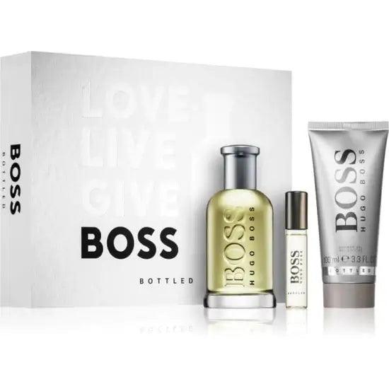 Hugo Boss Bottled Giftset Eau De Toilette 100ml, 10ml Travel Spray & Shower Gel 100ml