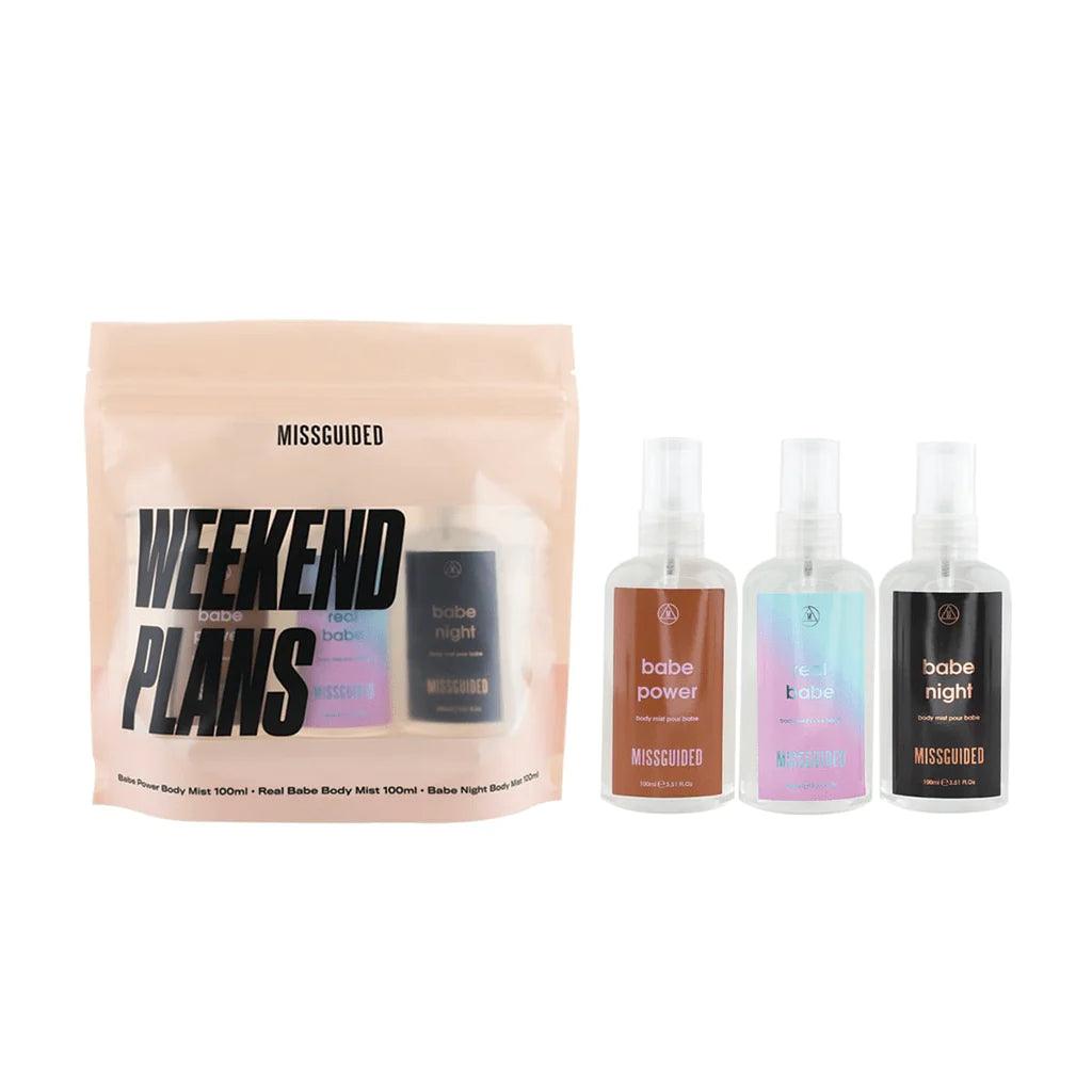 Missguided Weekend Plans 3X100ml Body Mist Trio Gift Set