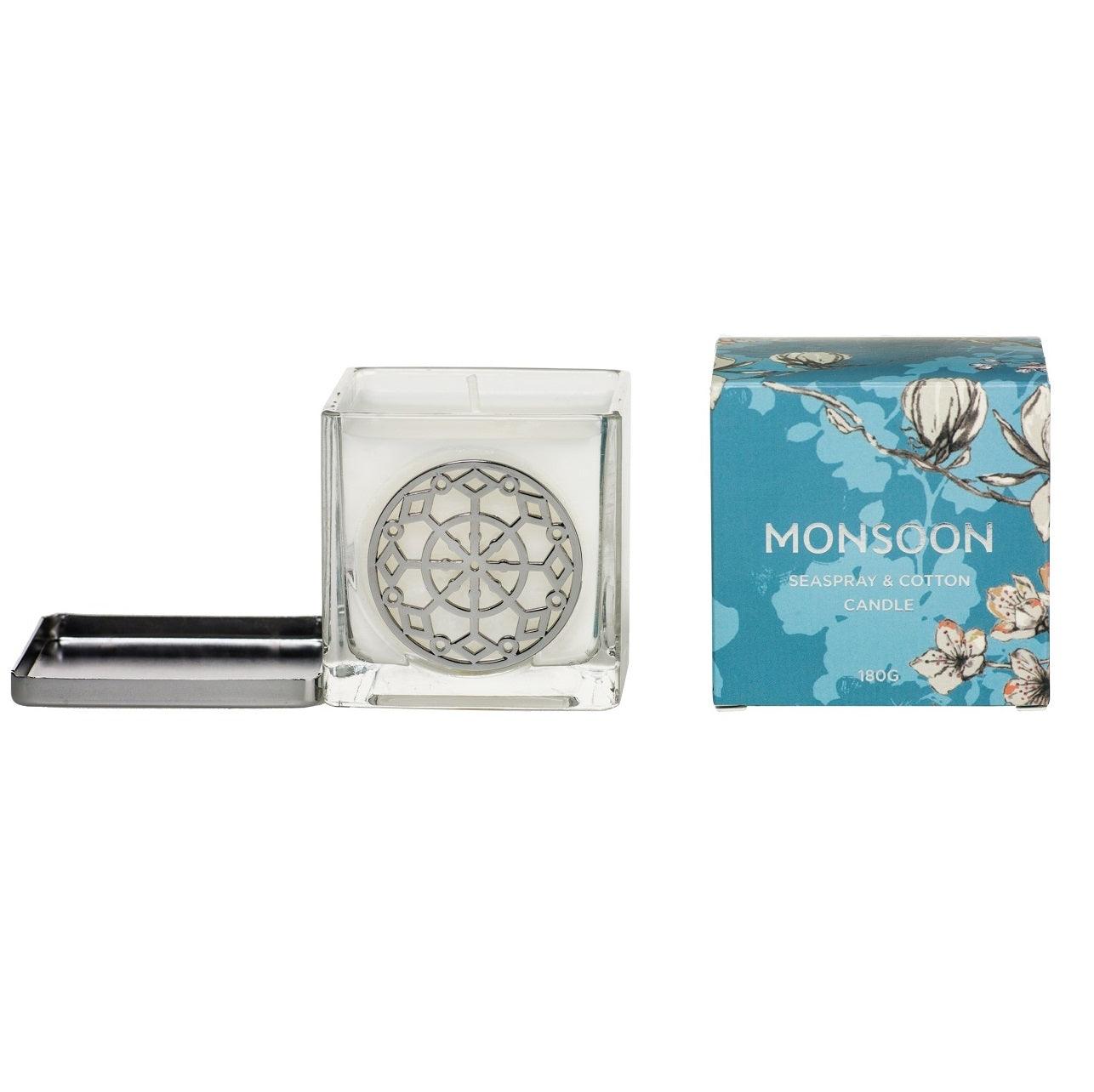 Monsoon Seaspray & Cotton Candle 180g