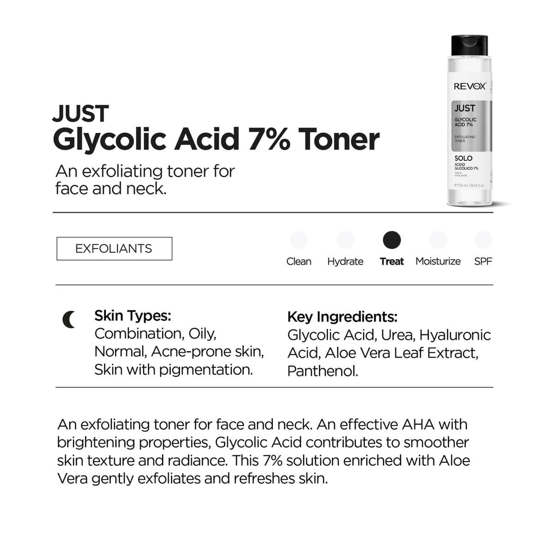 Revox B77 Just Glycolic Acid 7% Toner 250ml