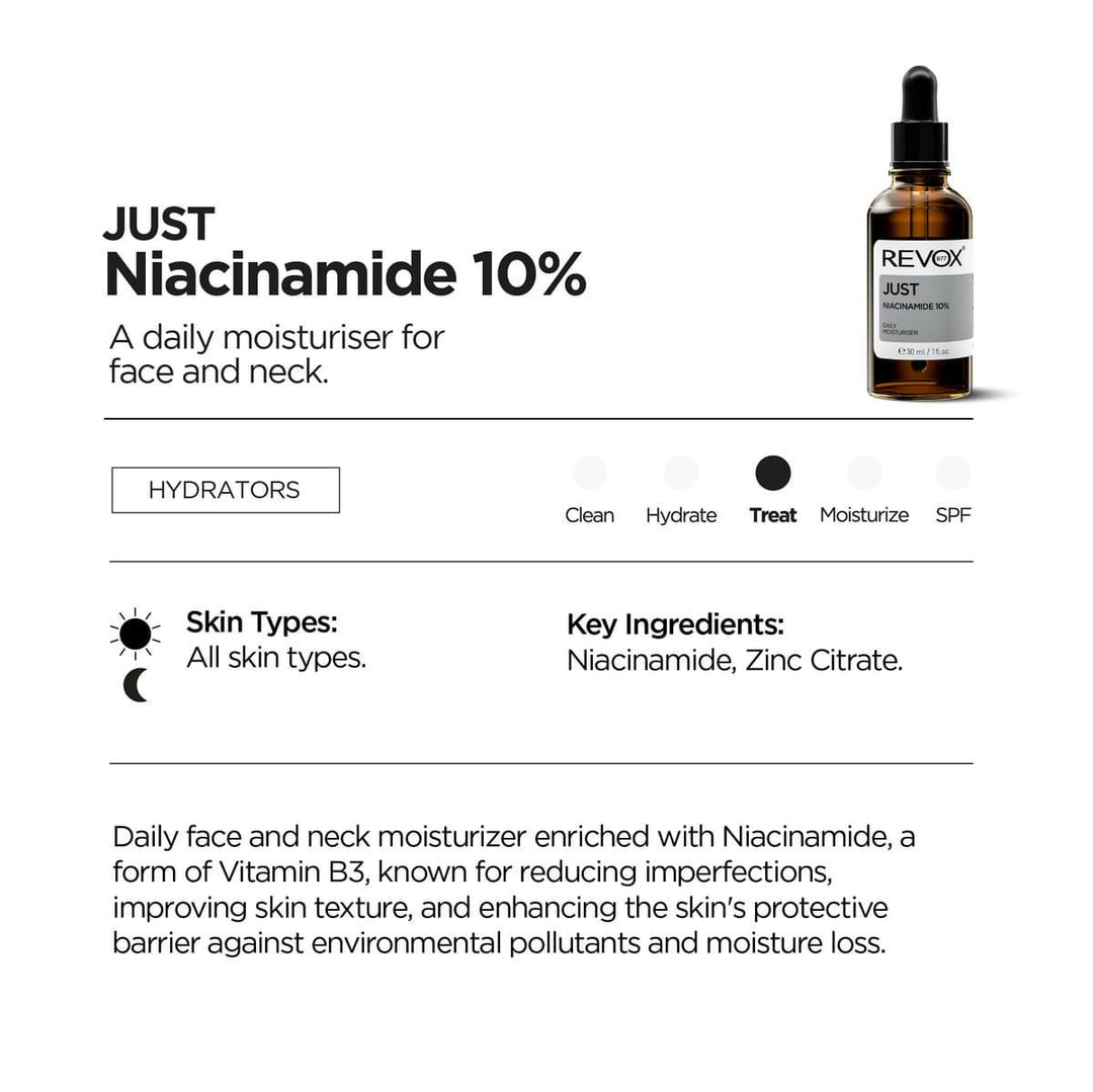 Revox B77 Just Niacinamide 10% Daily Moisturiser 30ml