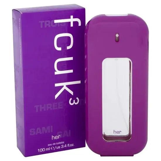 fcuk 3 Her Eau De Toilette 100ml Spray